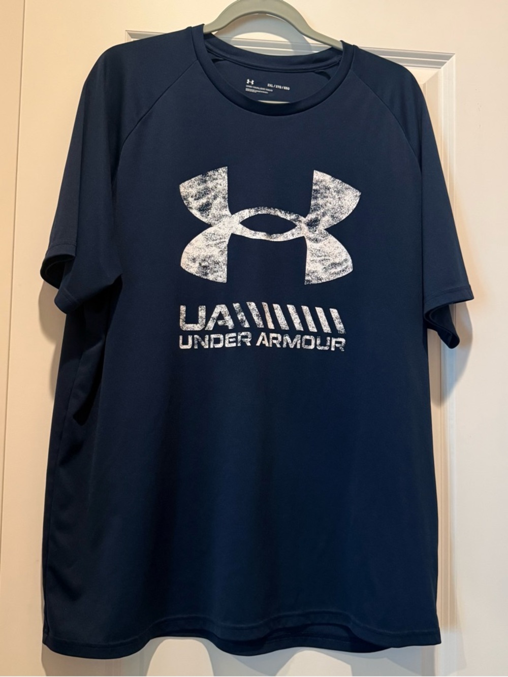 Under Armour Men’s Navy Short-Sleeve Logo Loose Fit Tee 2XL